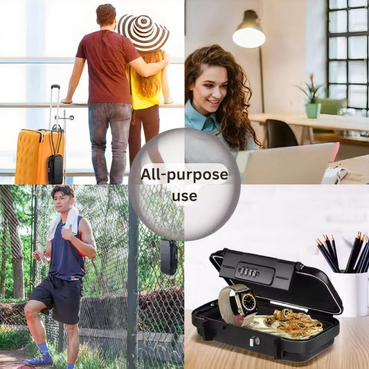 SafePort Mini - Travel Safe Lock Box Portable Safe